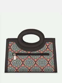 ZOUK Zoe Kolkata Nouveau Textured Structured Jute Sling Bag