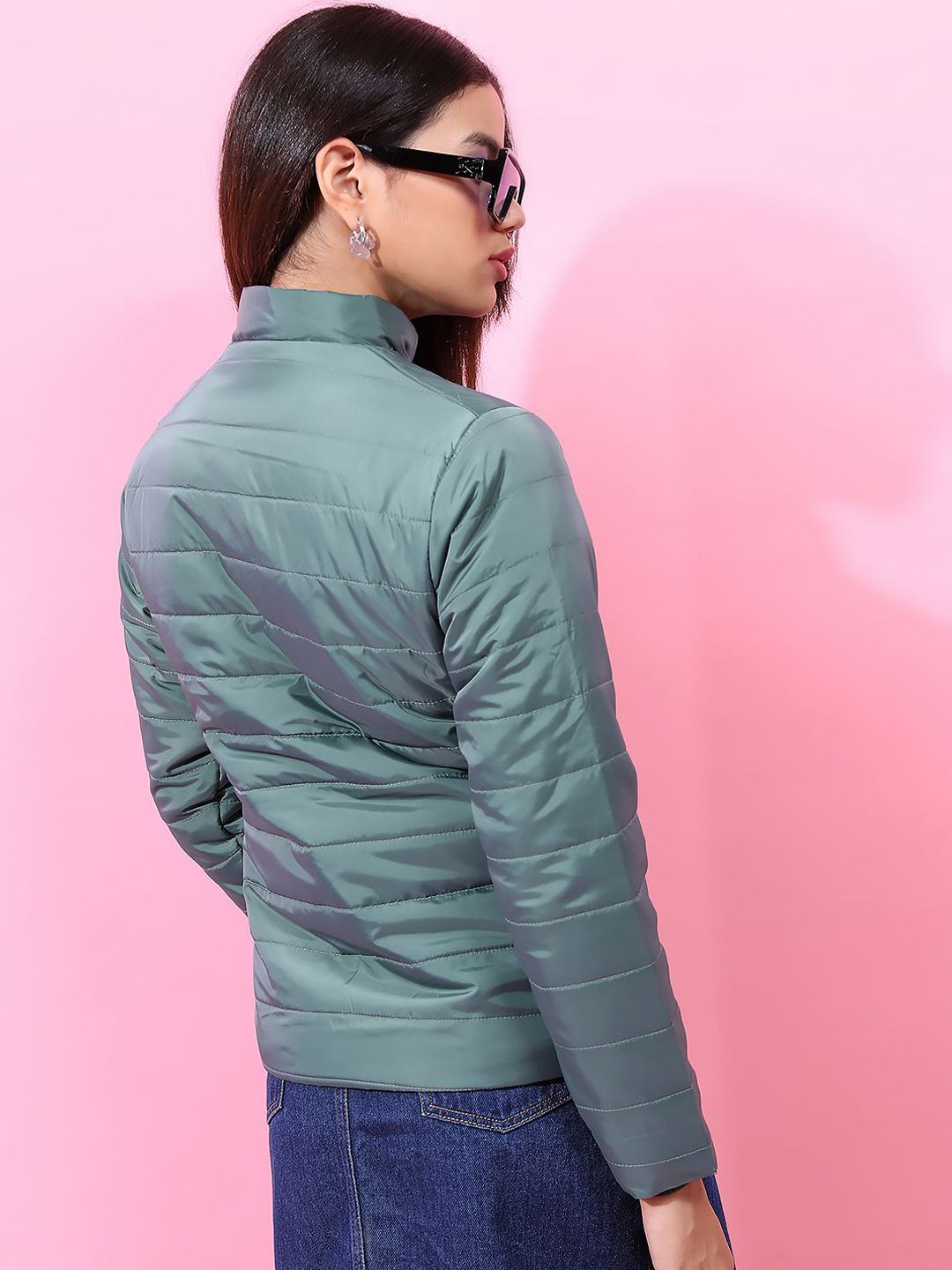 Tokyo Talkies Women Solid Puffer Jacket