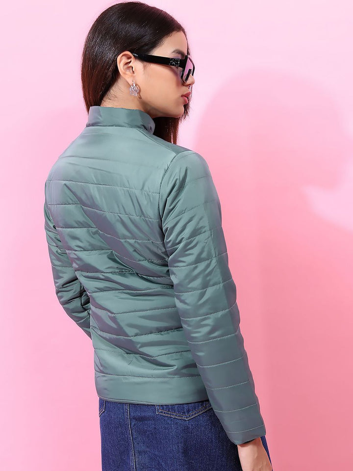 Tokyo Talkies Women Solid Puffer Jacket