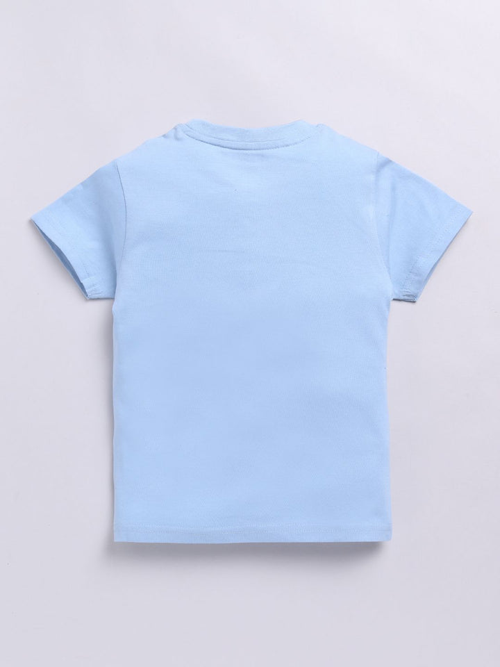Happy Faces Boys Pure Cotton Typography Printed T-shirt