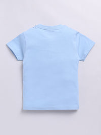 Happy Faces Boys Pure Cotton Typography Printed T-shirt