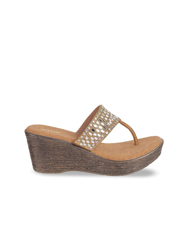 Mochi Embellished Wedge Sandals