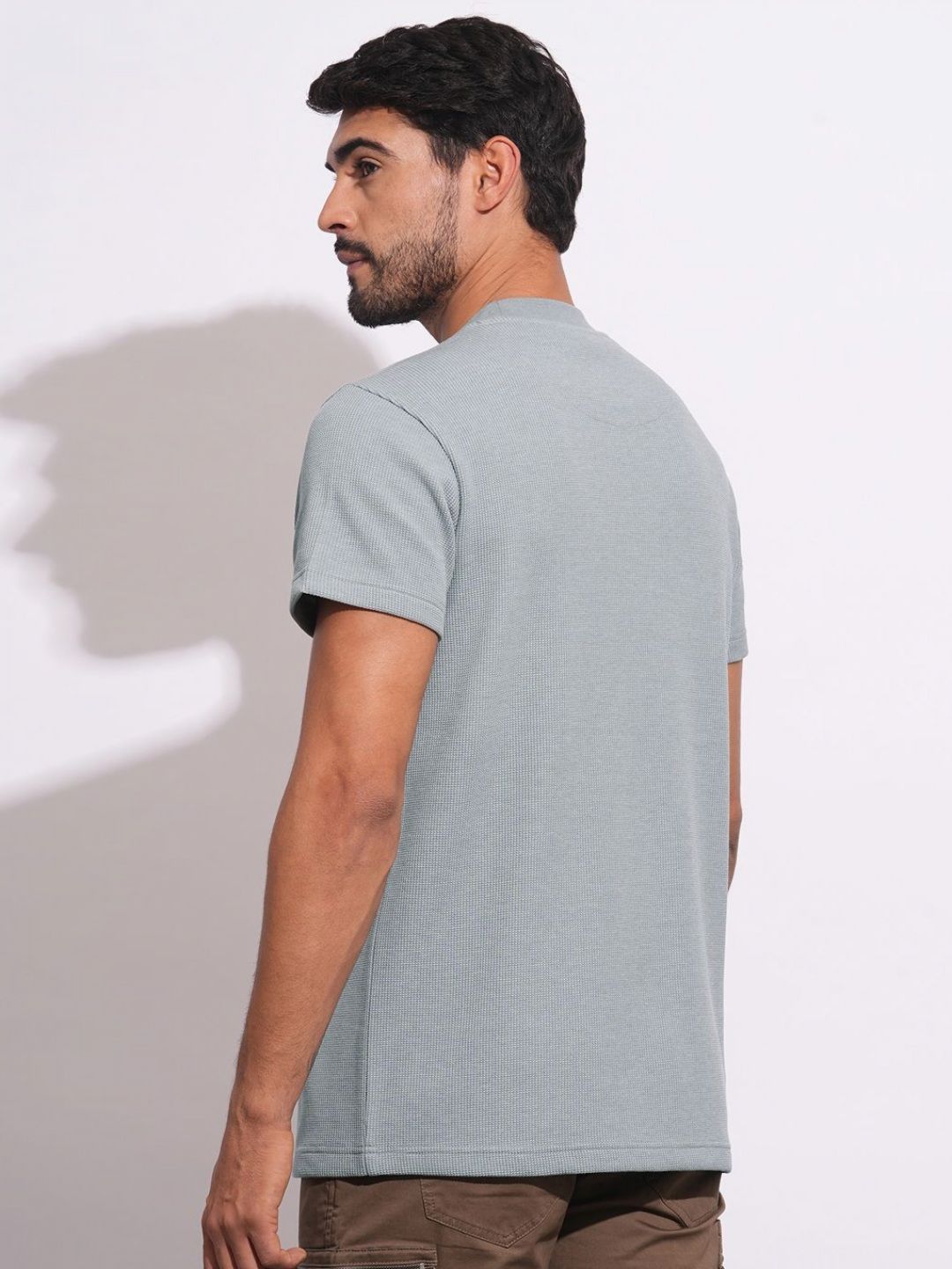Being Human Men Solid Round Neck Cotton T-shirt