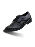 MONKSTORY Men Textured Lace-Up Derbys