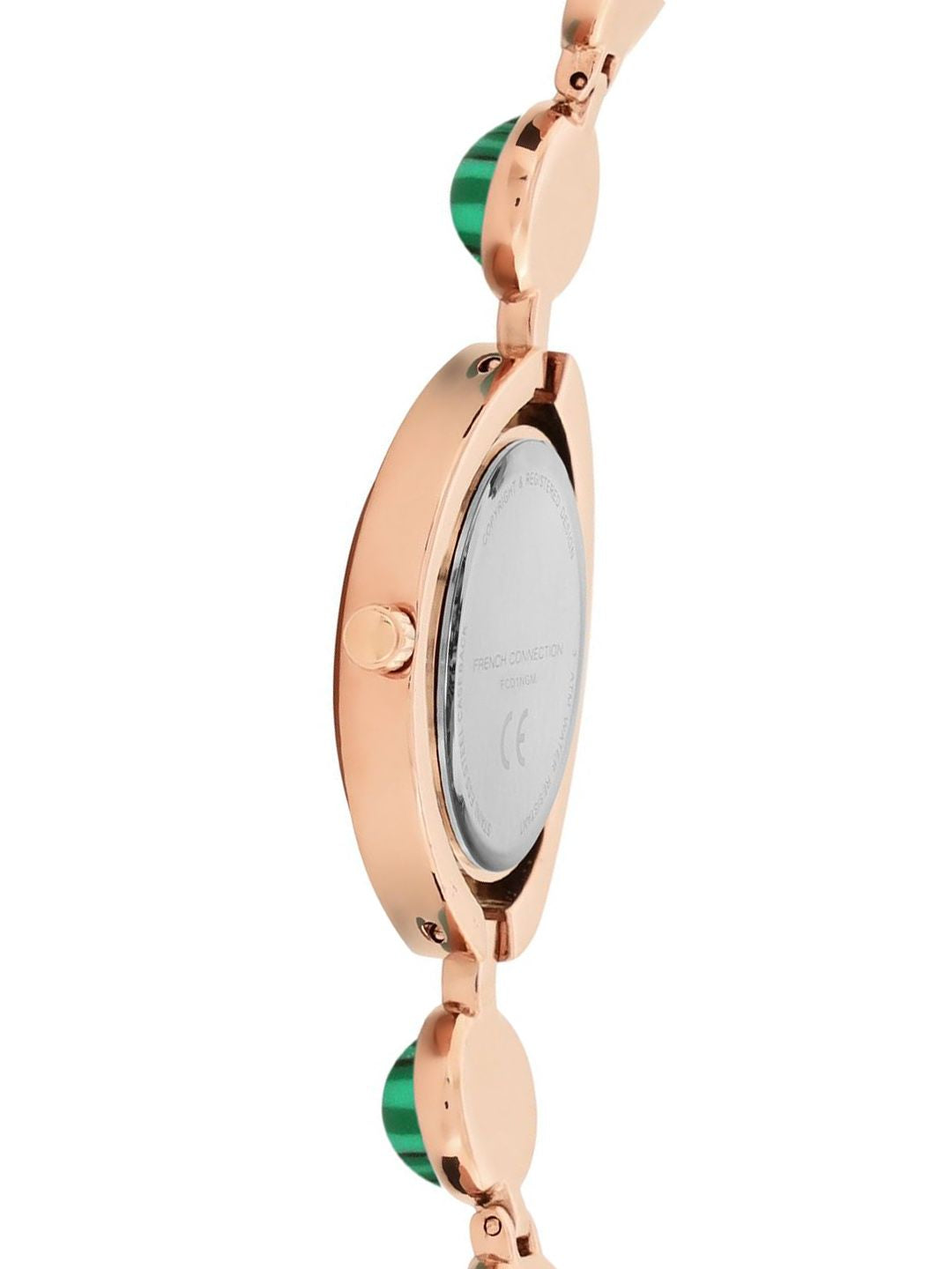 Sambungan Perancis Wanita Sunray Dial & Gelang Gaya Gaya Tali Analog Watch FCD1NGM