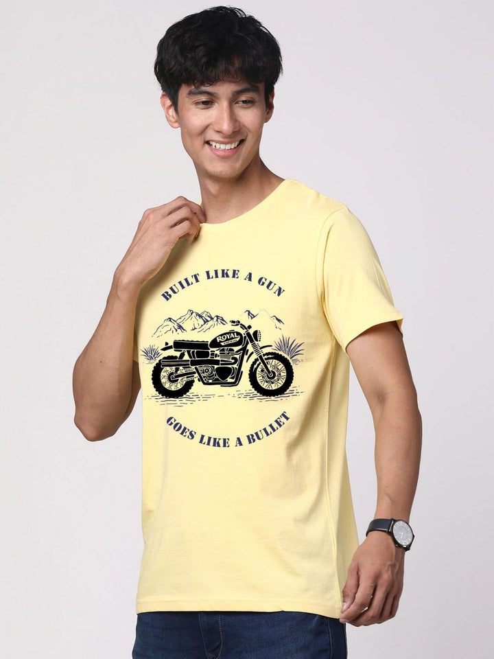 ADRO Men Graphic Printed Round Neck Cotton T-shirt
