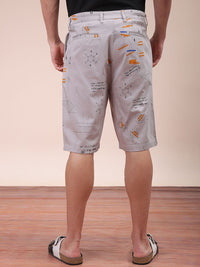 The Indian Garage Co Men Geometric Printed Mid-Rise Shorts