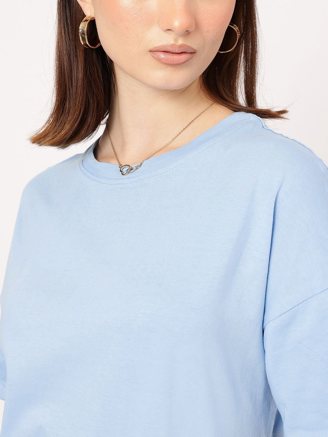 DressBerry Loud Yet Calm Back Printed Oversized Tee