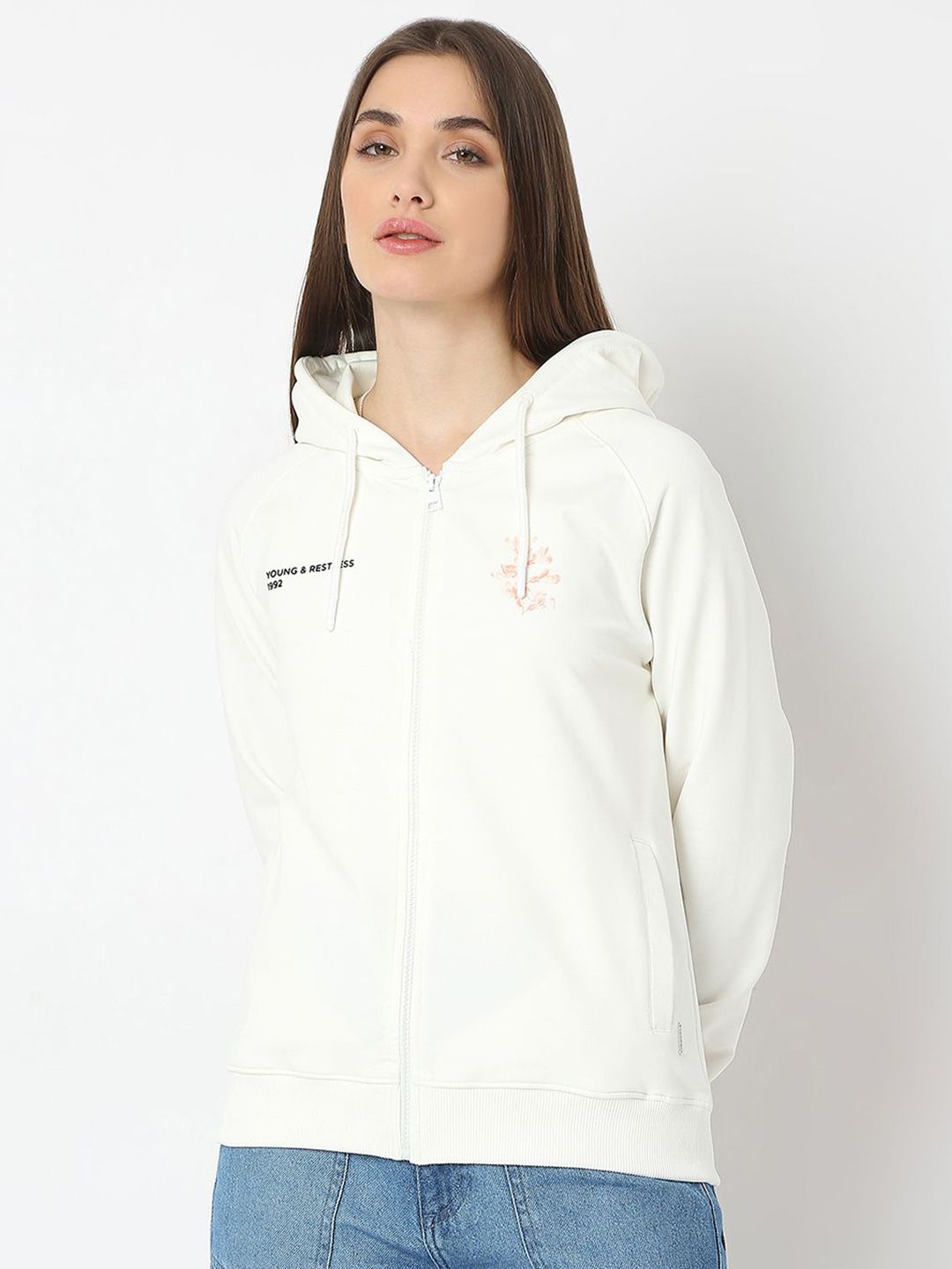 SPYKAR Women Hooded Sweatshirt