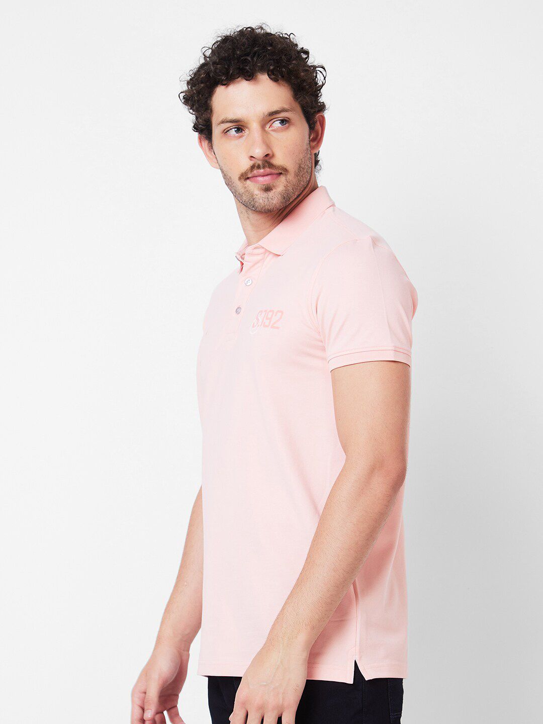 SPYKAR Polo Collar Cotton Slim Fit T-shirt