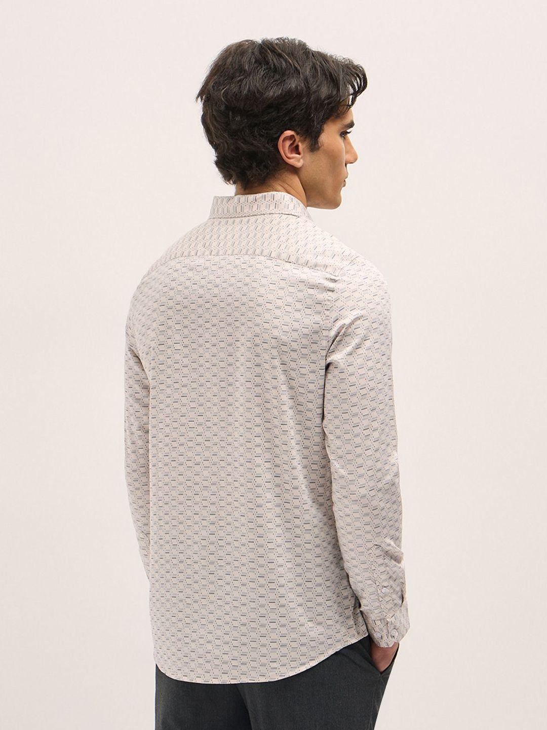THE BEAR HOUSE Men Tailored Fit Opaque Printed Formal Shirt