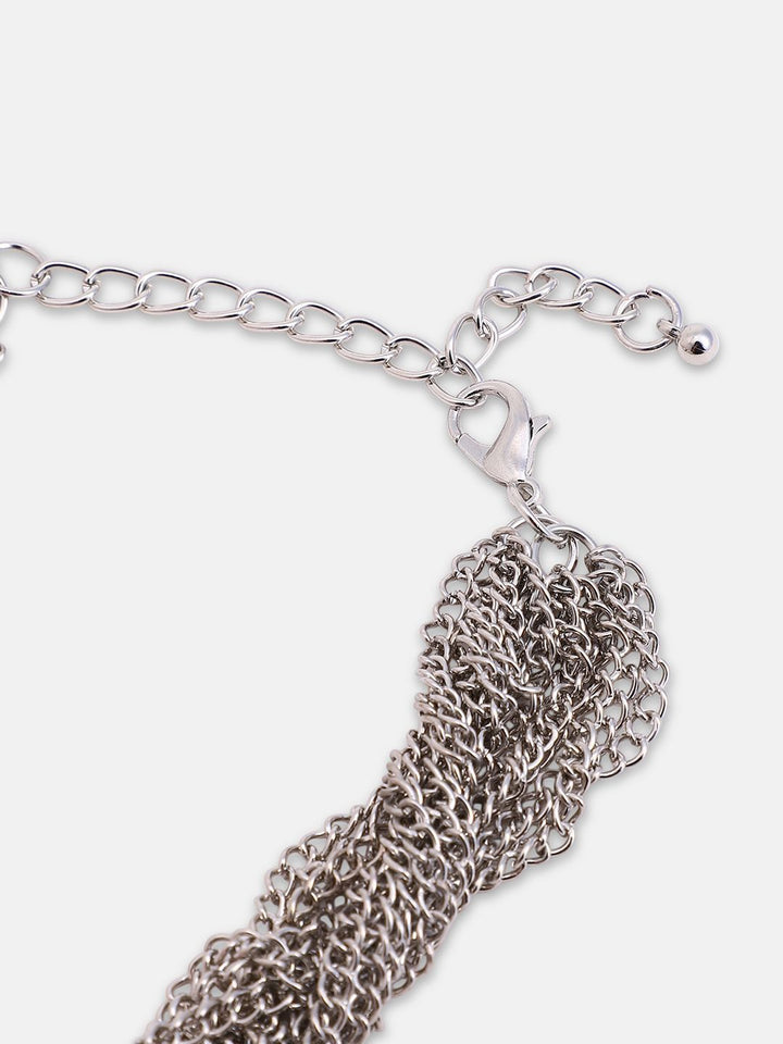 SOHI Silver-Paras Kalung Pernyataan Beaded Beaded Beaded