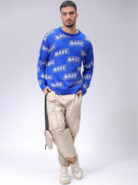 The Indian Garage Co Men Typography Longline Pullover
