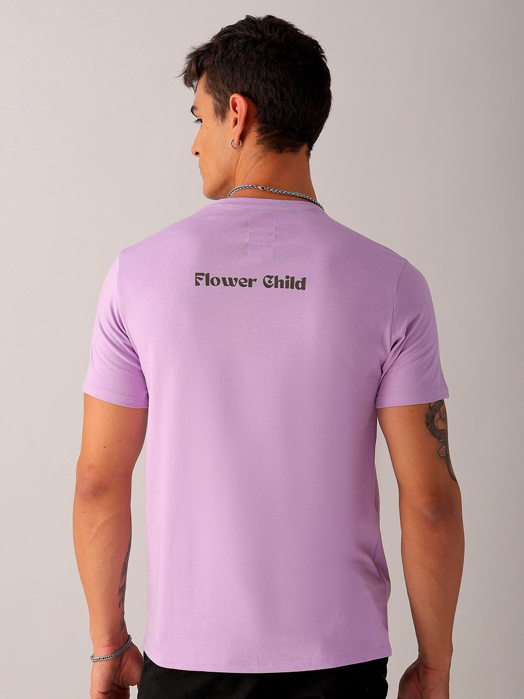 The Indian Garage Co Men Floral Printed Slim Fit T-shirt