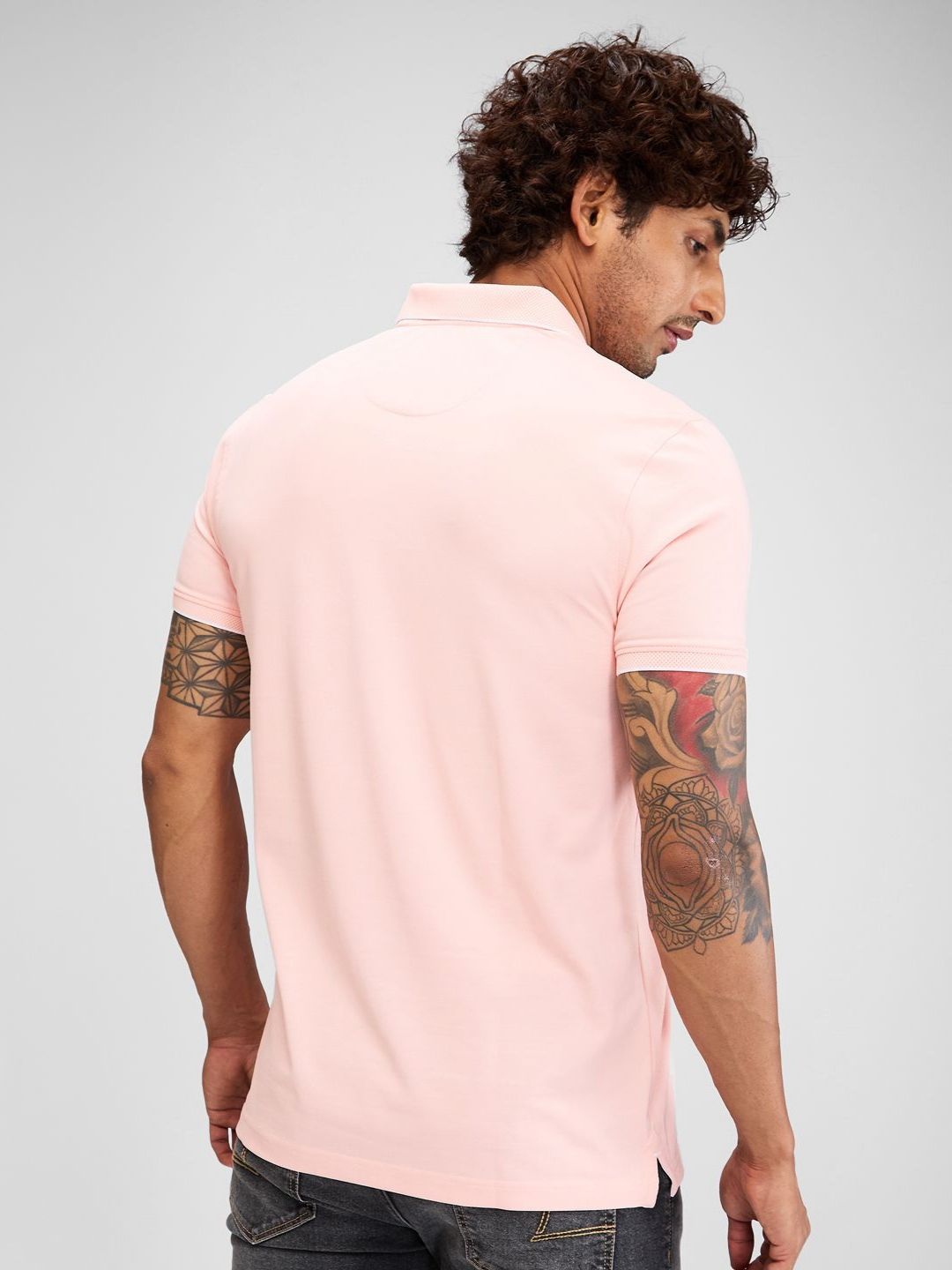 SPYKAR Men Polo Collar Pockets Slim Fit T-shirt