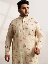 SOJANYA PLUS Men Ethnic Motifs Printed Regular Kurta with Pyjamas