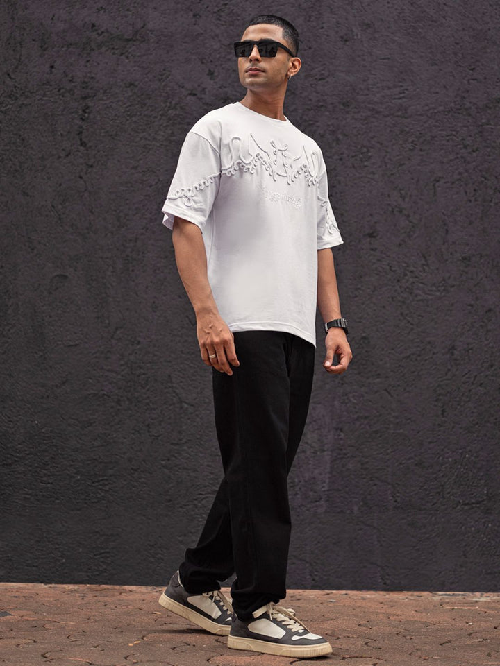 Powerlook Men Drop-Shoulder Sleeves T-shirt