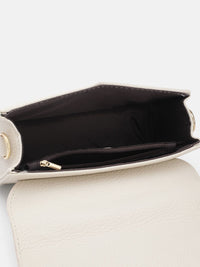 DressBerry Brand Logo Embossed Textured Satchel