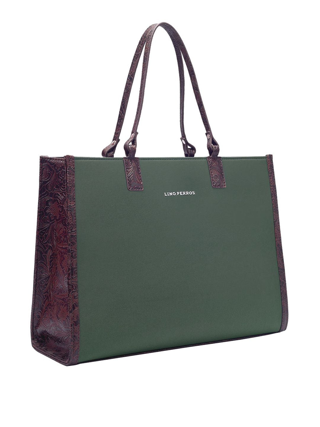 Lino Perros Structured Shoulder Bag With Padded Laptop Sleeve