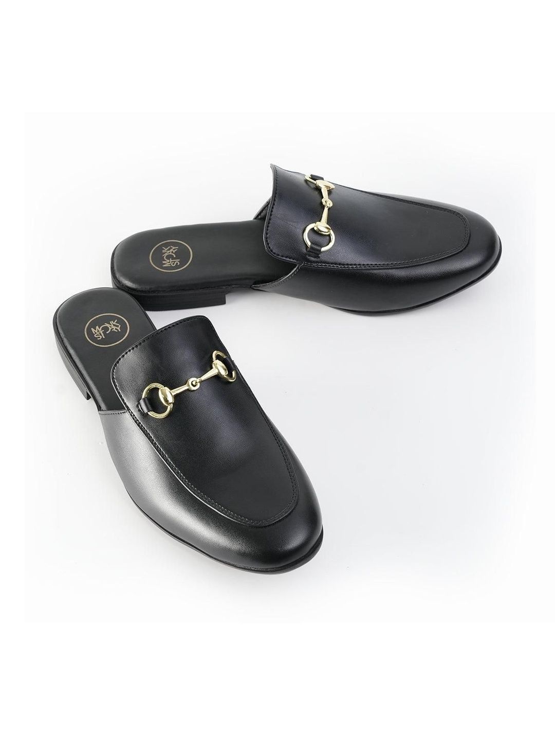 MONKSTORY Horsebit Classic Mules - Hitam
