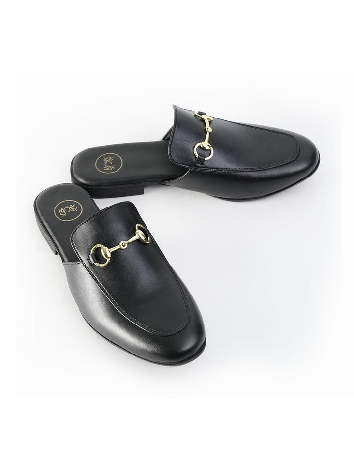 MONKSTORY Horsebit Classic Mules - Hitam