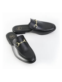 MONKSTORY Horsebit Classic Mules - Hitam