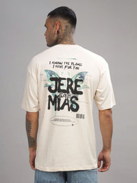 ADRO Lelaki Grafik Bercetak T-Shirt Bersaiz Besar Kapas Leher Bulat