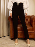 Berrylush Women High-Rise Trousers