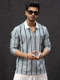 Powerlook Men Striped Polo Collar T-shirt