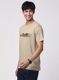 ADRO Men Graphic Printed Round Neck Cotton T-shirt