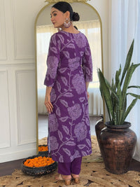 KALINI Women Floral Embroidered Regular Kurta with Trousers & With Dupatta