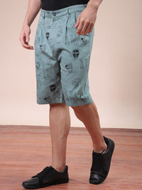 The Indian Garage Co Men Abstract Printed Relaxed Fit Shorts
