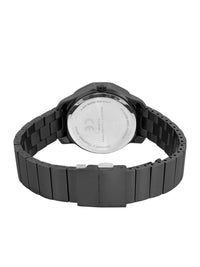 Sambungan Perancis Wanita Bercetak Dial & Tali Keluli Tahan Karat Analog Watch - FCH2BM