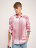 THE BEAR HOUSE Men Slim Fit Striped Casual Shirt