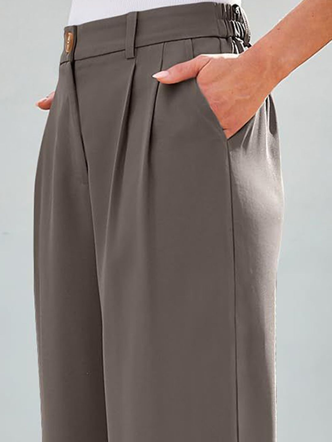 all about you Women Loose Fit High-Rise Parallel Trouser