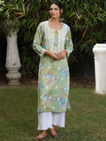 Rumah Wanita Chikankari Sulaman Bunga Chikankari Indie Floral Kurta