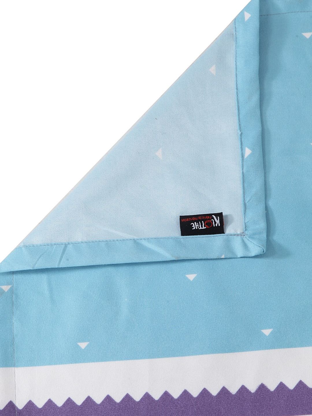 KLOTTHE Multicoloured Geometric Cotton 300 TC King Fine 2 Bedsheet with 4 Pillow Covers-98 x 85 inches