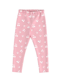 Nauti Nati Infant Girls Pack of 2 Printed Mid-Rise Ankle-Length Leggings