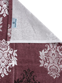 Cadar Bujang KLOTTHE Maroon Floral Cotton