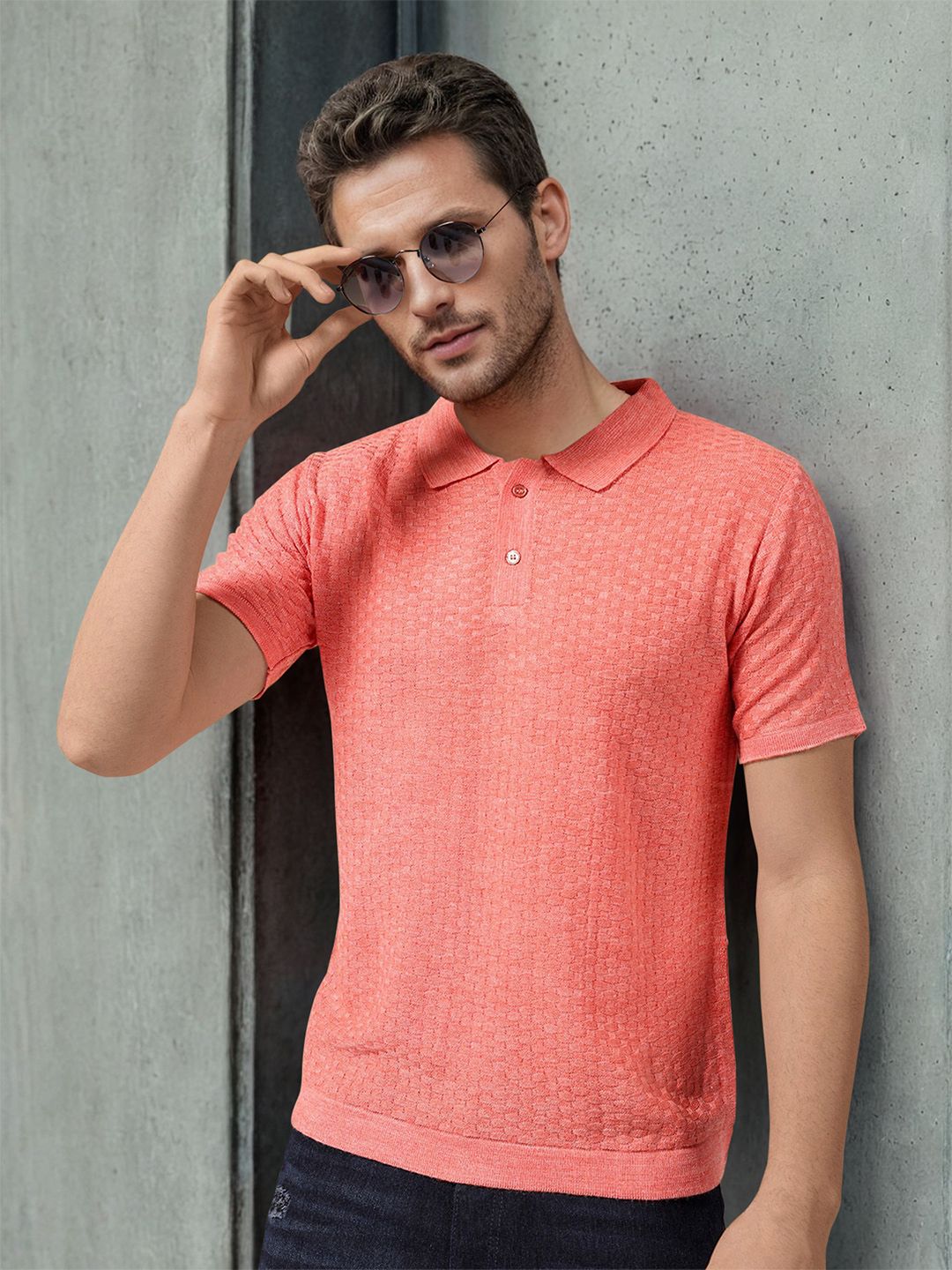 The Indian Garage Co Shirt Collar Acrylic Sweaters