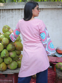 KALINI Striped V-Neck Kurti