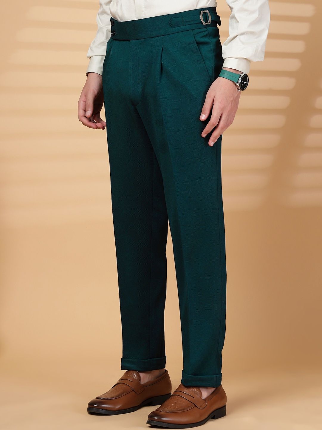 Seluar Formal Formal Lycra Hijau KLOTTHE Lelaki