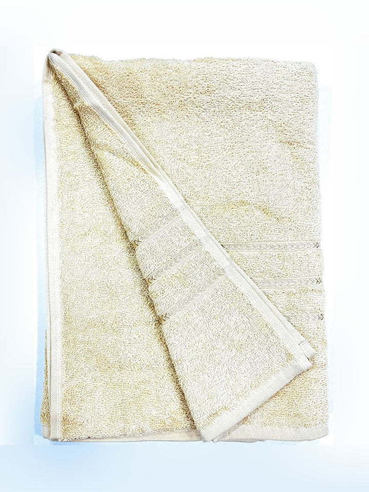 BOMBAY DYEING Beige Cotton 400 GSM Bath Towel