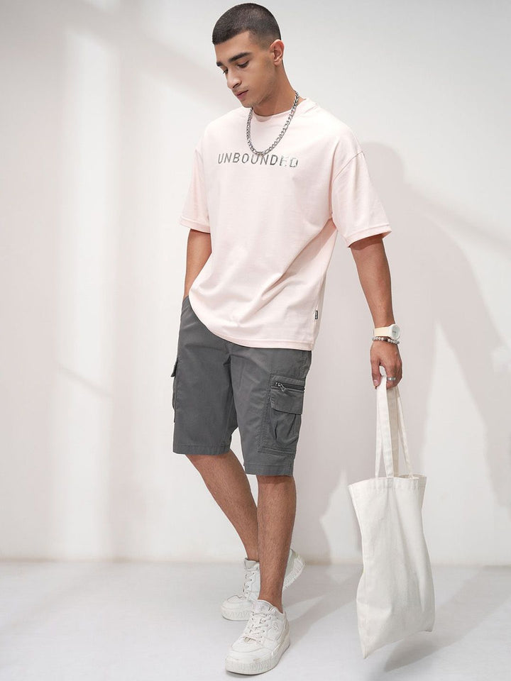 Highlander Men Regular Fit Mid-Rise Cotton Cargo Shorts