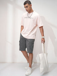 Highlander Men Regular Fit Mid-Rise Cotton Cargo Shorts