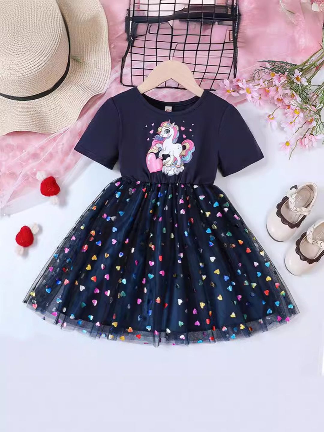 YK Girls Hiasan Fit & Flare Dress Fit & Flare