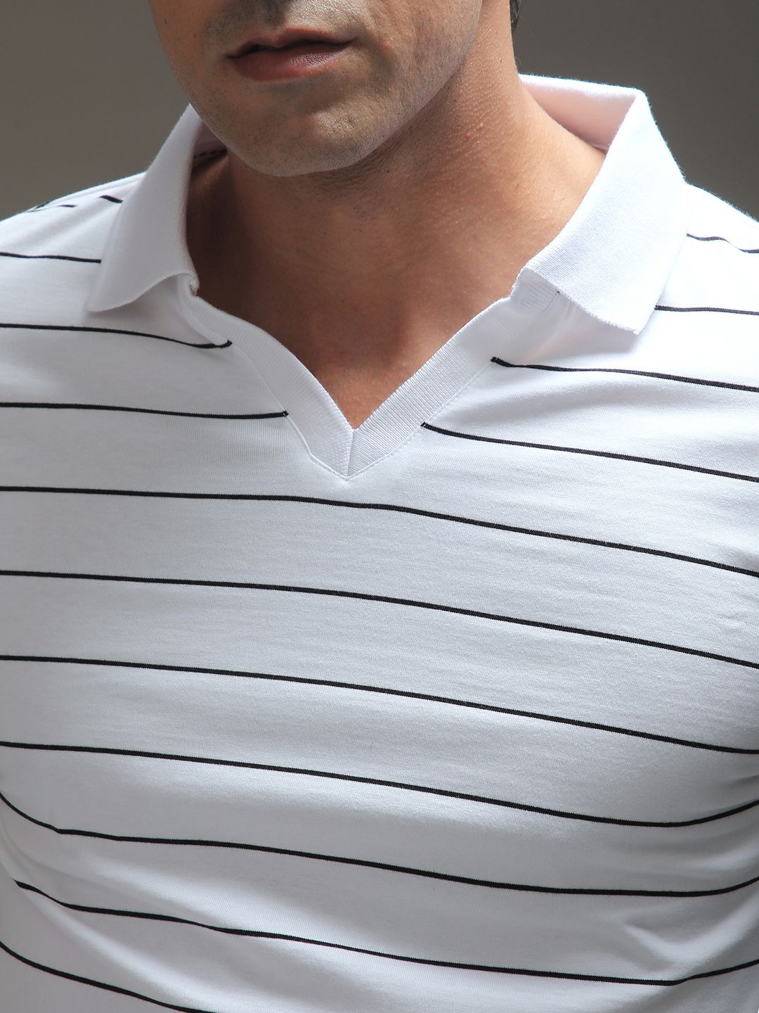 DILLINGER Men Regular Long Sleeve Polo Striped Tshirt
