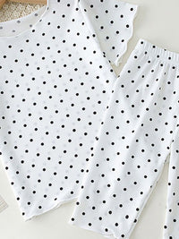 YK Girls Printed T-shirt with Capris Nightsuits