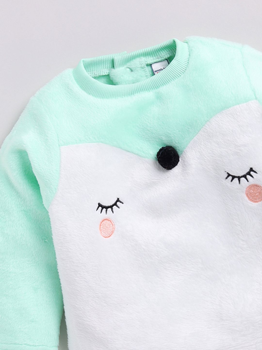 Moms Love Infant Girls Embroidered Pure Cotton Sweatshirt