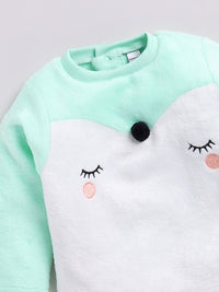 Moms Love Infant Girls Embroidered Pure Cotton Sweatshirt